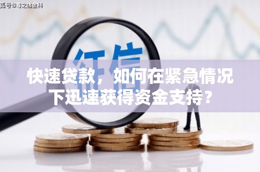 大关快速贷款，如何在紧急情况下迅速获得资金支持？