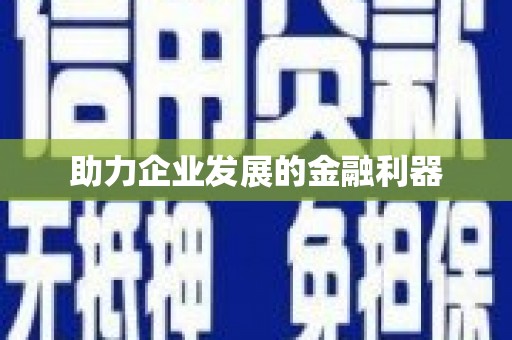 大关助力企业发展的金融利器