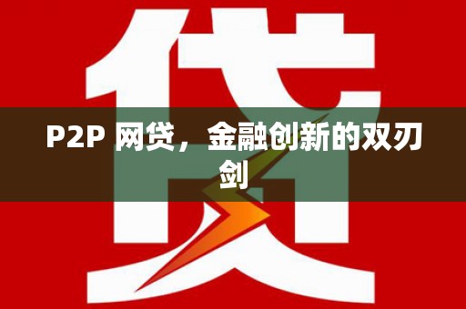 大关P2P 网贷，金融创新的双刃剑