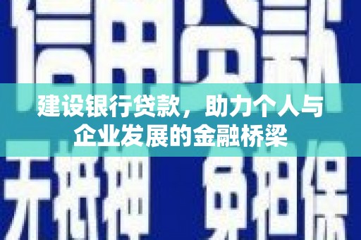 大关建设银行贷款，助力个人与企业发展的金融桥梁