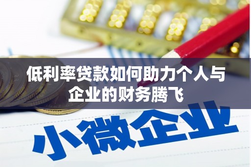 大关低利率贷款如何助力个人与企业的财务腾飞