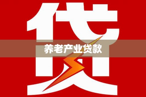 大关养老产业贷款