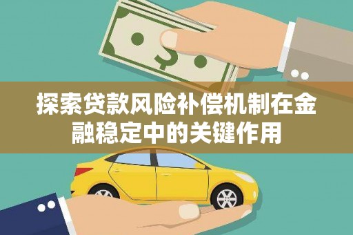 大关探索贷款风险补偿机制在金融稳定中的关键作用