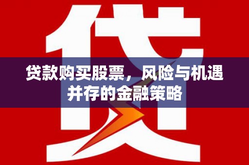 大关贷款购买股票，风险与机遇并存的金融策略